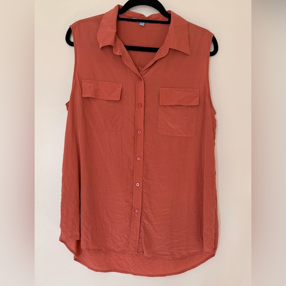 ANTONIO MELANI Coral Silk Top
